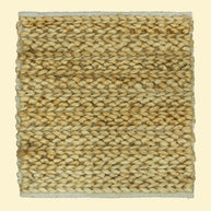 Desert Basket | Handwoven Pitloom Jute Rug, Square woven jute rug with a natural fiber texture