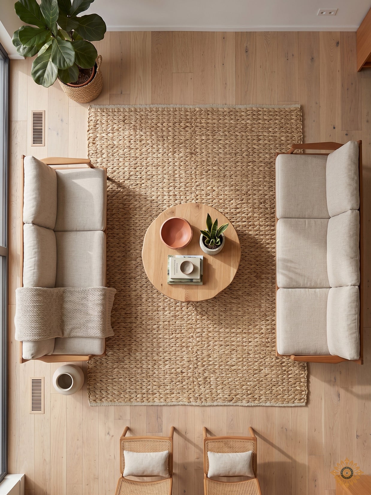 Desert Braid | Durry Handwoven Jute Cotton Rug
