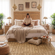 Desert Chevron | Handwoven Pitloom Jute Rug