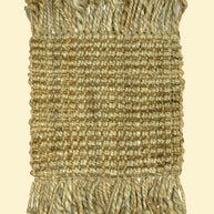 Desert Loom | Handwoven Pitloom Durrie, Woven jute rug with jute fringes 