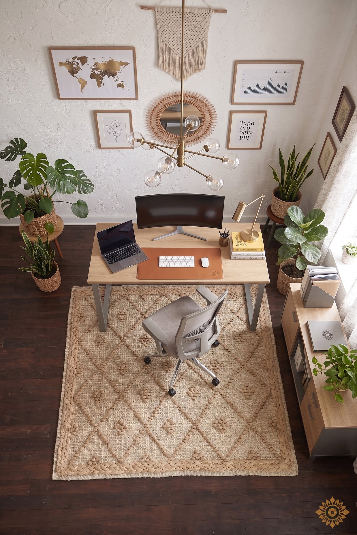 Desert Mosaic | Handwoven Pitloom Jute Rug