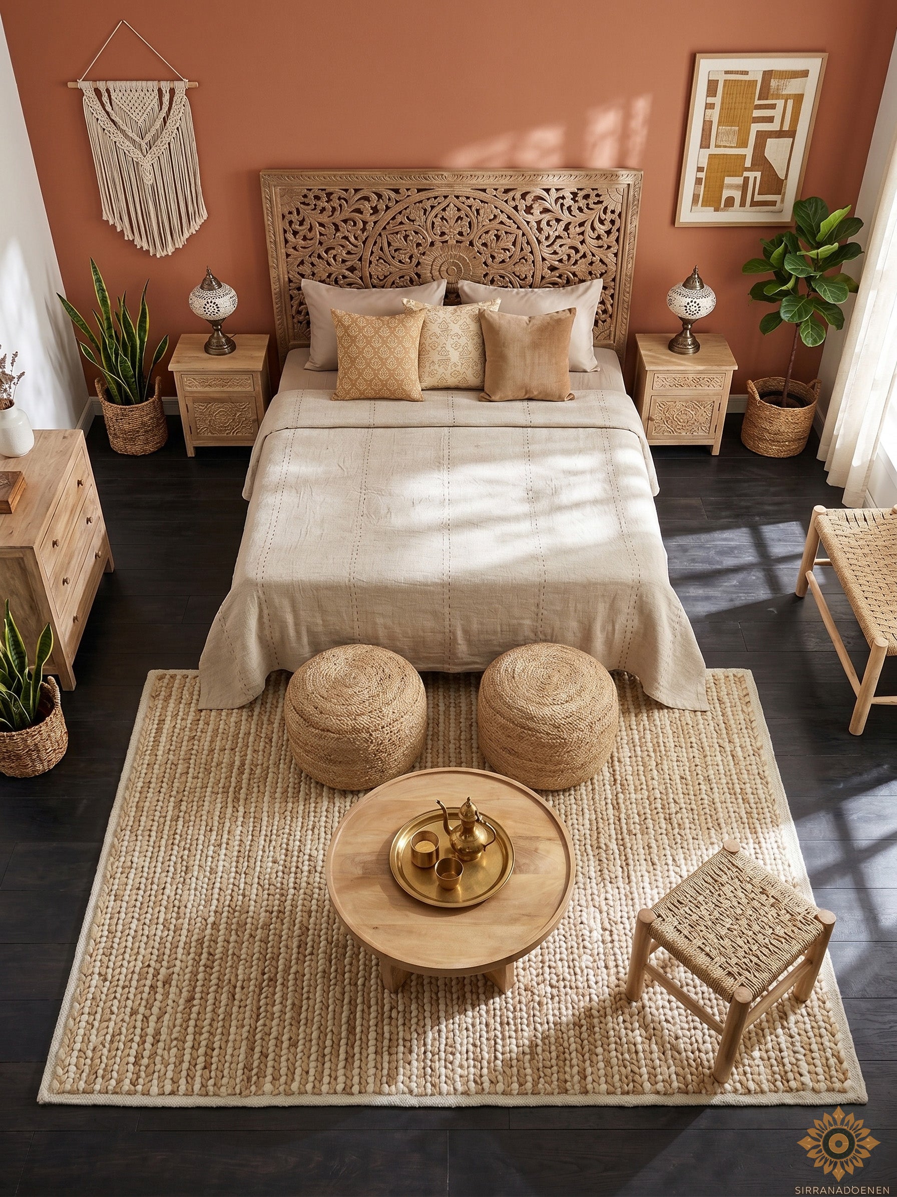 Desert Rhythm | Durry Handwoven Jute Cotton Rug