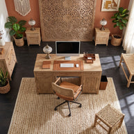 Desert Rhythm | Durry Handwoven Jute Cotton Rug