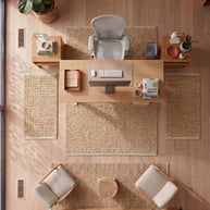 Golden Dune | Handwoven Pitloom Jute Rug
