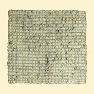 Durry Pitloom Wool Jute Rug Textured woven mat on a white background