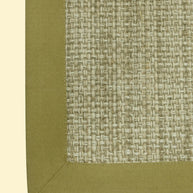 Textured green and beige border on a white background