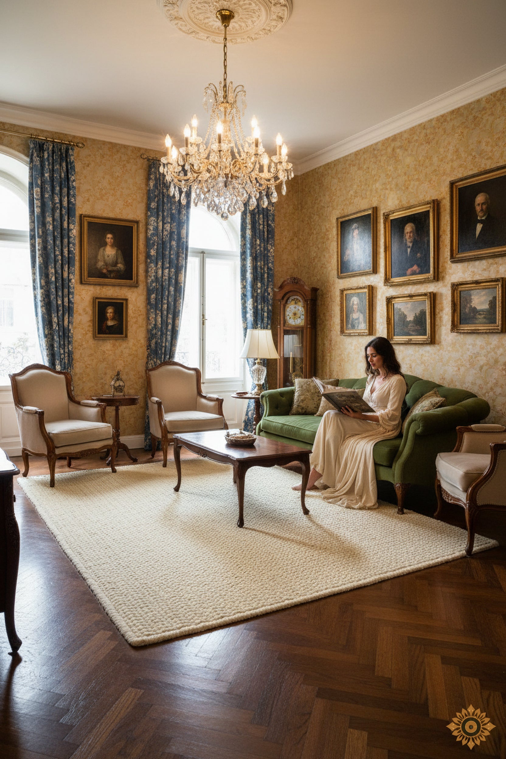 Ivory Mist | Hand-Woven Soumak Wool Rug