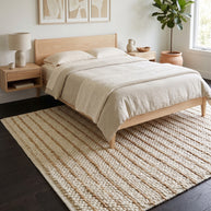 Ivory Pebble | Handwoven Pitloom Durrie