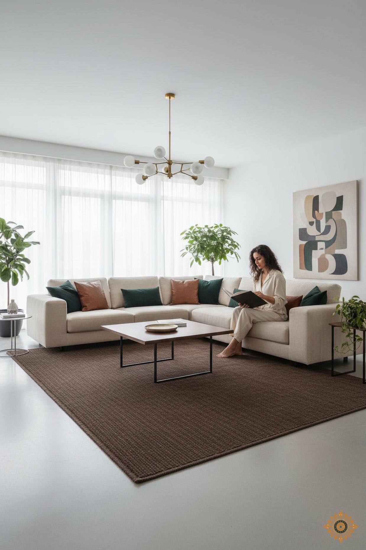 Mocha Walnut | Hand-Woven Soumak Wool Rug
