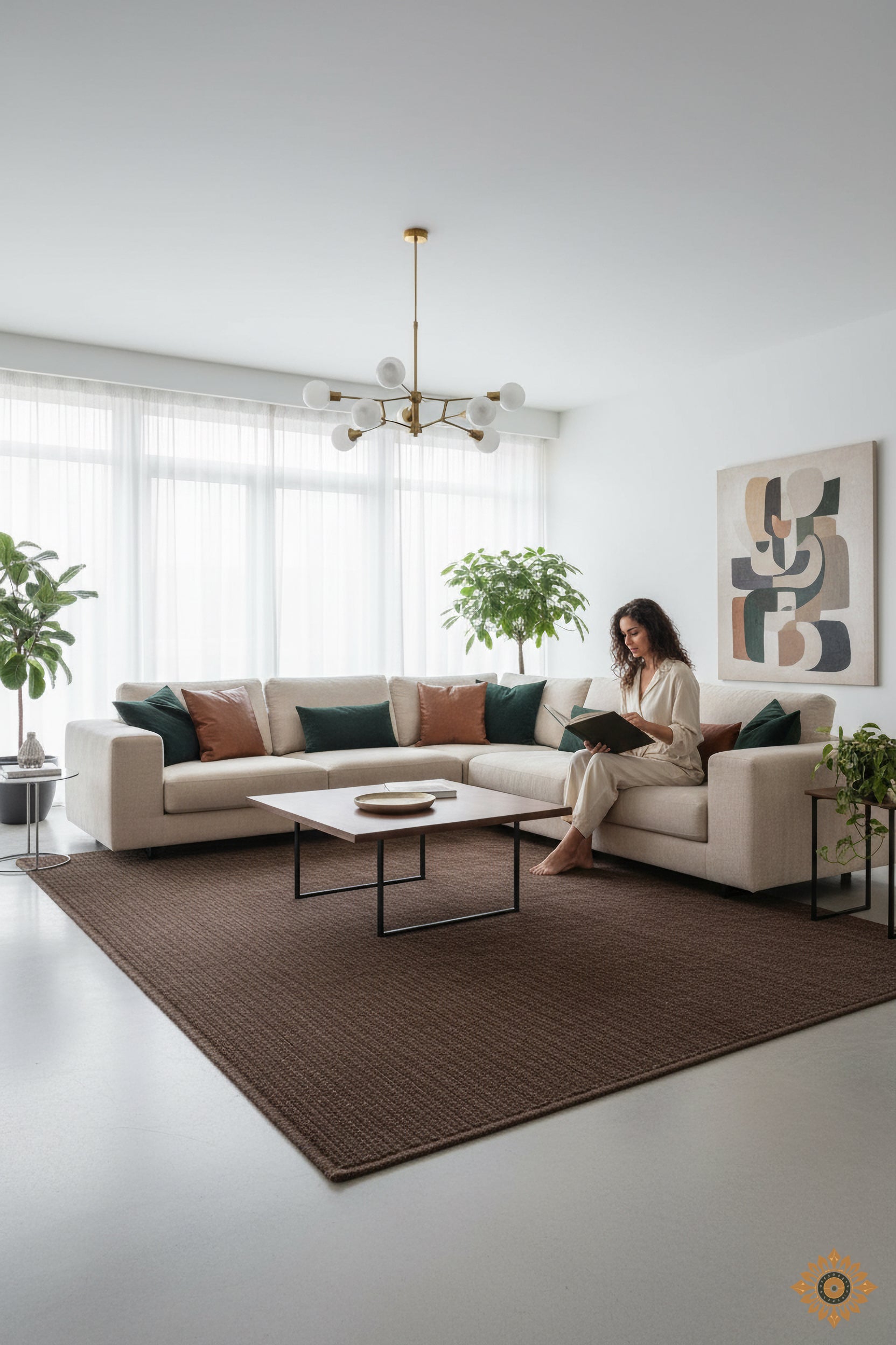Mocha Walnut | Hand-Woven Soumak Wool Rug