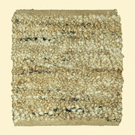 Nomad Texture | Handwoven Pitloom Durrie, Textured beige jute rug