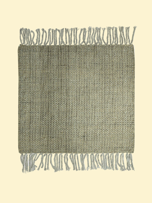Outdoor Pitloom PET Yarn Rug, Textured pet yarn rug with fringes