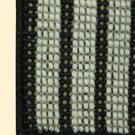 Pitloom Handwoven Wool Jute Rug, Close-up of texture with black and beige