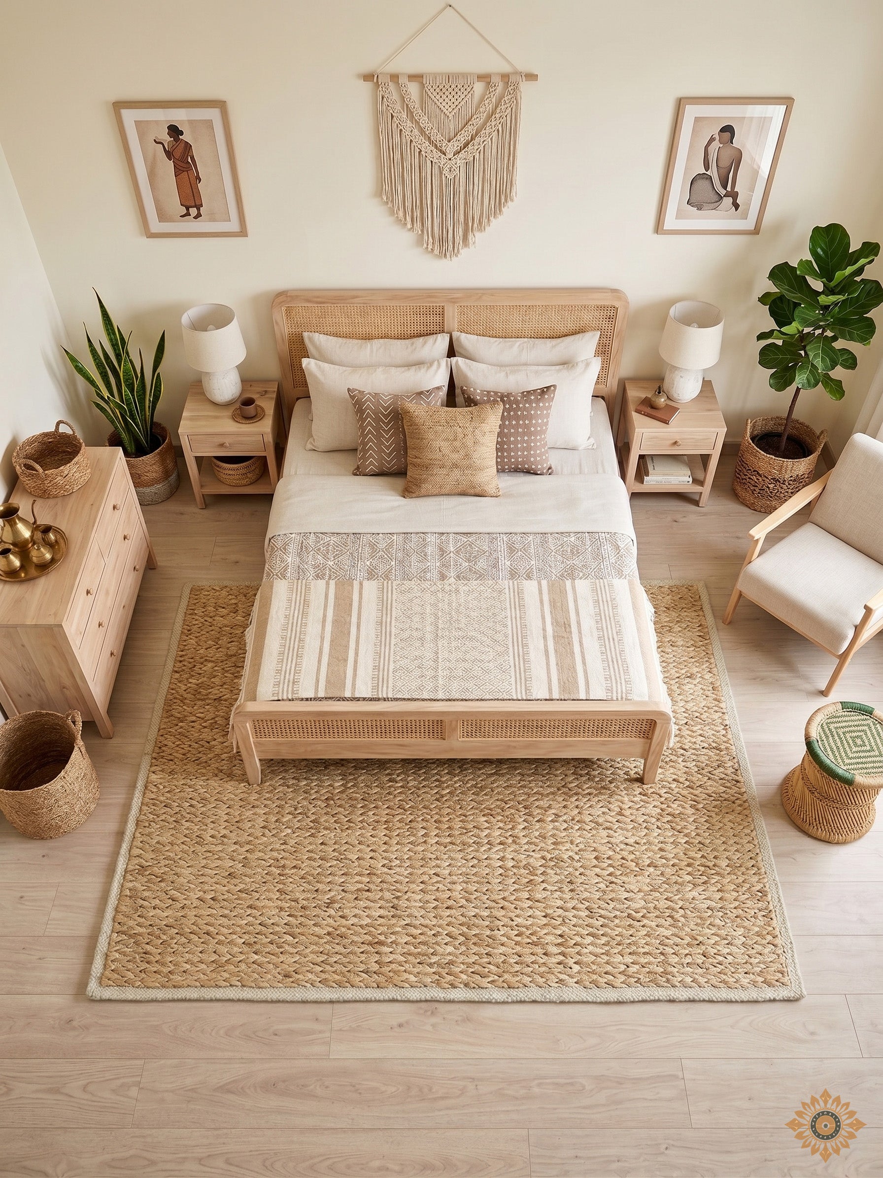 Sahara Weave | Handwoven Pitloom Jute Rug
