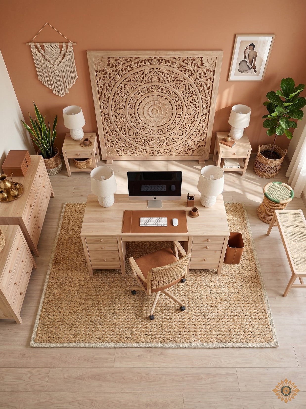 Sahara Weave | Handwoven Pitloom Jute Rug