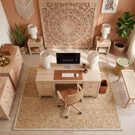 Sahara Weave | Handwoven Pitloom Jute Rug