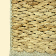 Sahara Weave | Handwoven Pitloom Jute Rug, Close-up of a woven jute rug