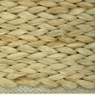 Sahara Weave | Handwoven Pitloom Jute Rug, Close-up of woven jute material