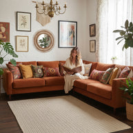 Sandstone Beige | Hand-Woven Soumak Wool Rug