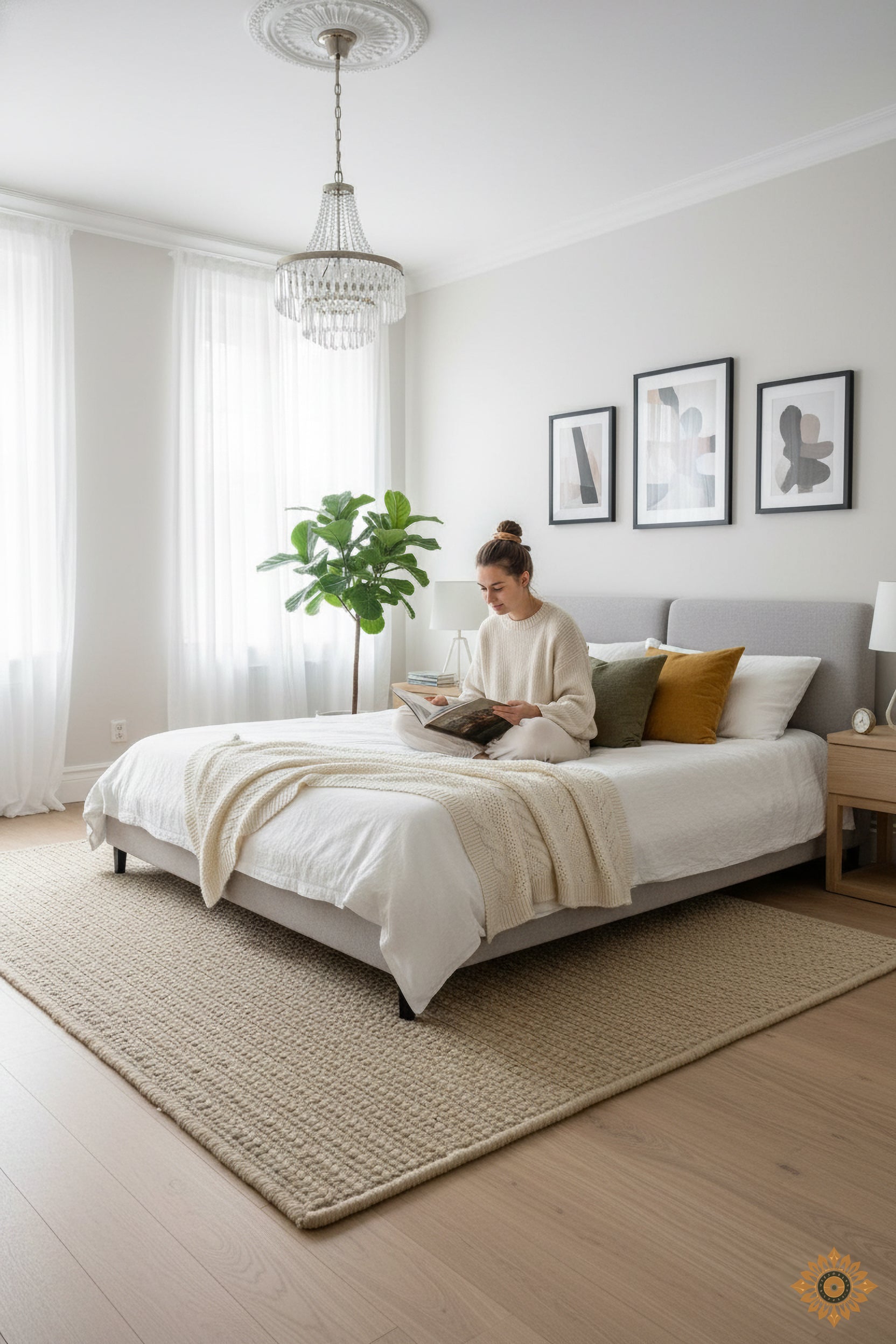 Sandstone Beige | Hand-Woven Soumak Wool Rug