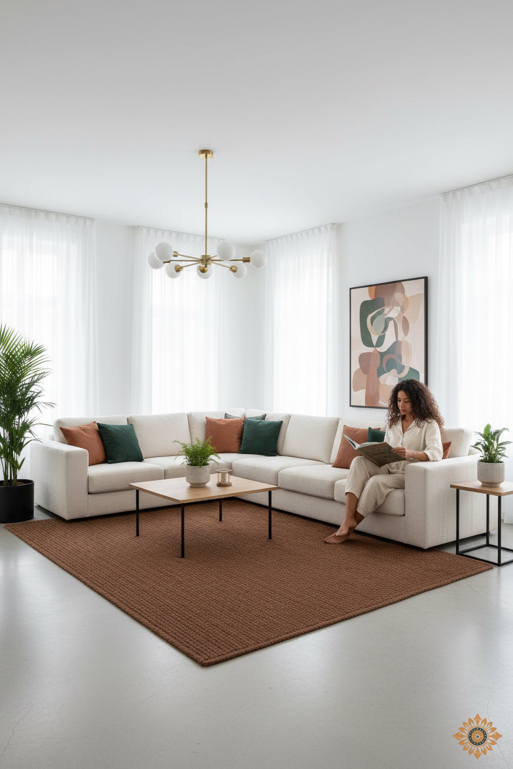 Terracotta Ember | Hand-Woven Soumak Wool Rug