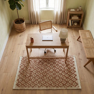 Terracotta Pebble | Handwoven Pitloom Durrie