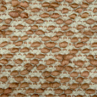 Terracotta Pebble | Handwoven Pitloom Durrie, Textured brown fabric pattern