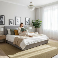 Wheat Gold | Hand-Woven Soumak Wool Rug