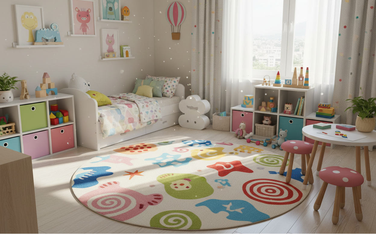 Kids Room with Rug